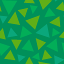 Spring green triangular grass pattern from Animal Crossing