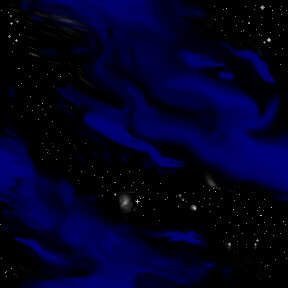 Dark blue clouds over a black night sky