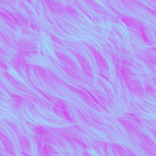 neon blue and pink faux fur tiling pattern