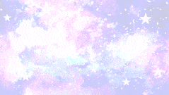 Pastel colored nebula clouds with stars
