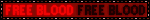 'free blood' blinkie in flashing black and red