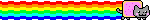 nyan cat blinkie with transparent background