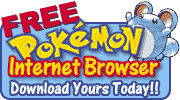 free pokemon internet browser button, featuring marill
