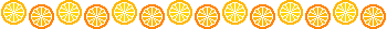 pixel art citrus slices divider