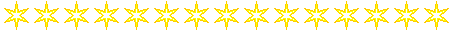 pulsing yellow six-pointed stars divider