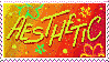 neon rapid shifting aesthetic stamp