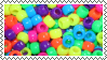 rainbow pony beads stamp