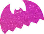 pink glittery bat