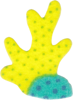 green and yellow ocean coral